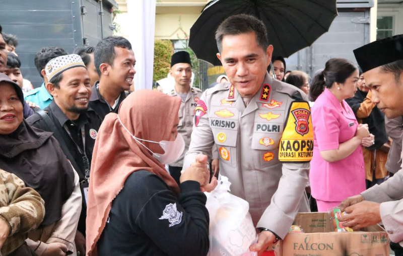Bazar Ramadhan Polri Presisi dan Baksos Bhayangkari 2025, Kapolda Jambi : 2.300 Paket Sembako Disalurkan