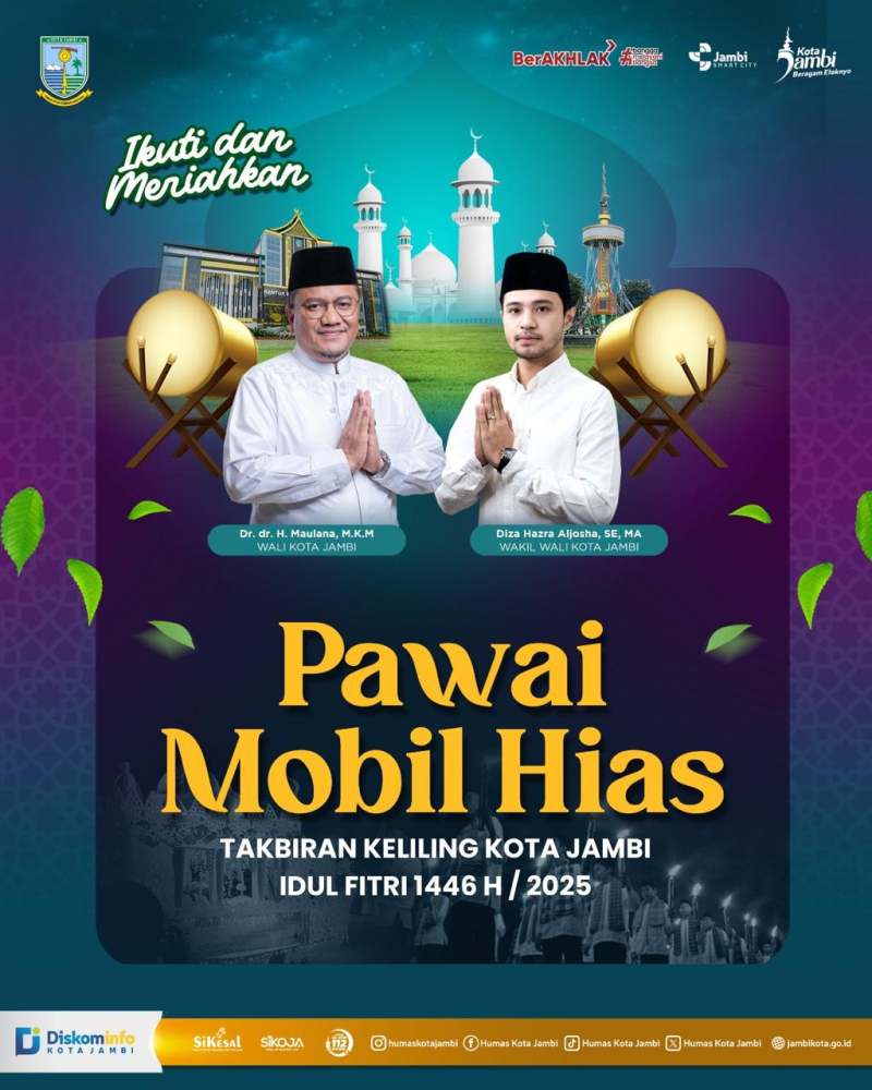 Sambut Hari Kemenangan, Pawai Mobil Hias Takbiran Siap Pukau Warga Jambi Malam Ini