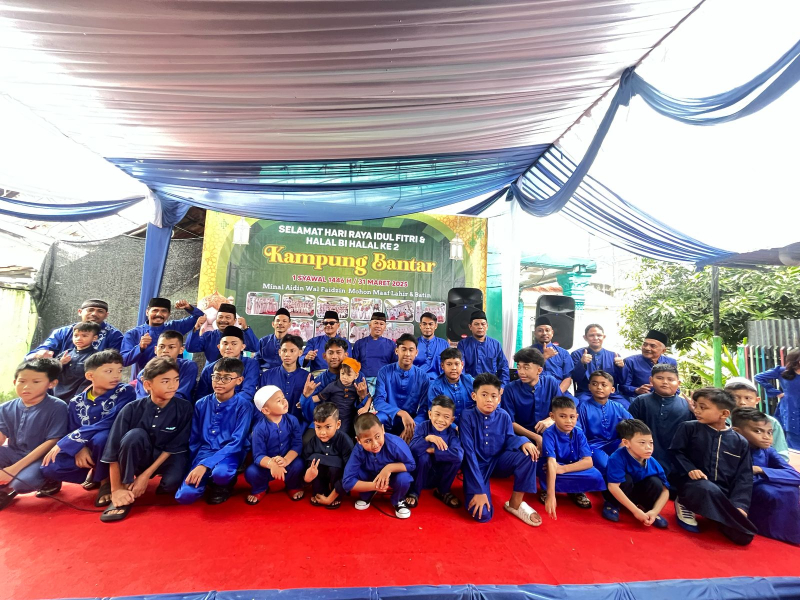 Berjalan Meriah, Kampung Bantar RT 20 Kelurahan Rajawali Gelar Halal Bi Halal