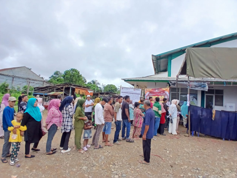 Meski Suasana Idul Fitri, Warga Tetap Antusias Gunakan Hak Pilih di PSU Bungo