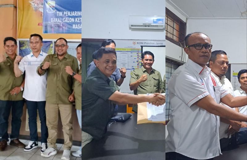 Hari Pertama! Ada Tiga Kandidat Calon Ketua KONI Jambi yang Ambil Formulir