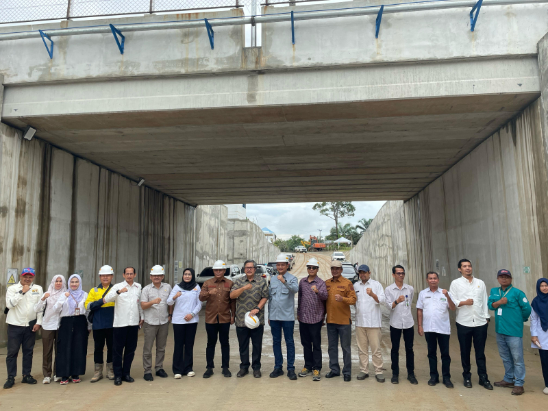Temuan DPRD Provinsi Jambi Tinjau Jalan Khusus Batu Bara Garapan PT.IBS : Underpass Rampung - Progres 86 Persen