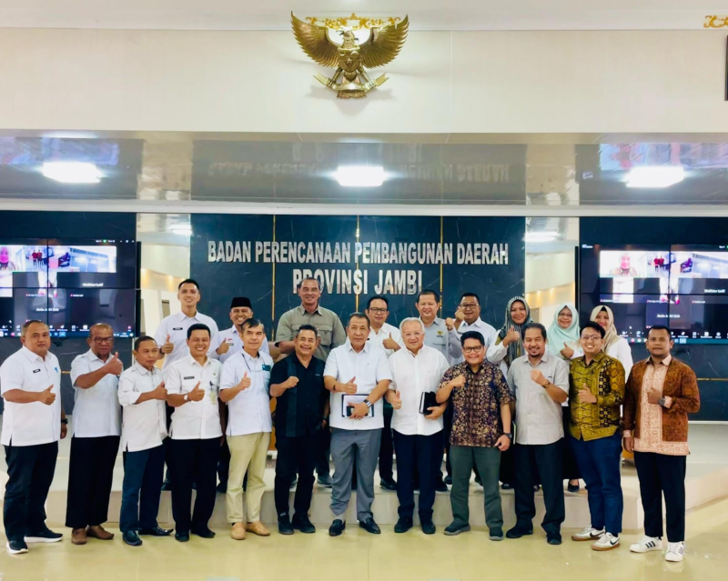 Hadiri Diskusi di Bappeda Provinsi Jambi, Ketua KI: Sangat Bermanfaat Untuk Jambi
