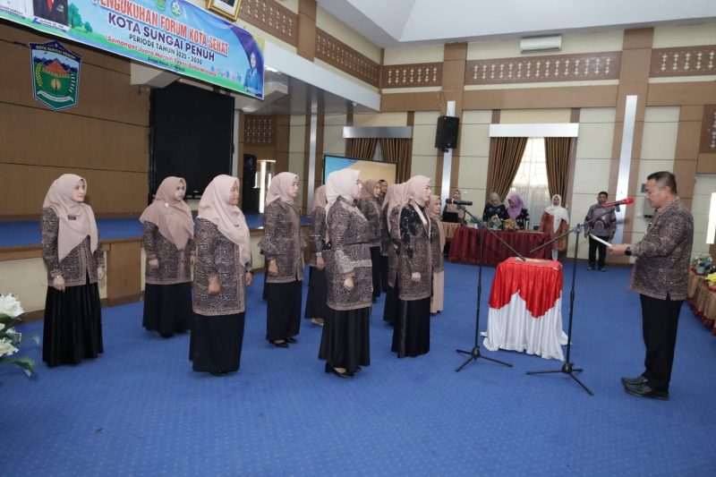 Kukuhkan Forum Kota Sehat, Ini Pesan Wako Alfin..