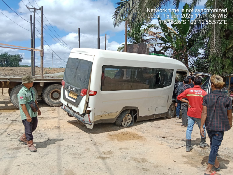 Rombongan Pembatik Kualatungkal Kecelakaan Tunggal, Satu Meninggal