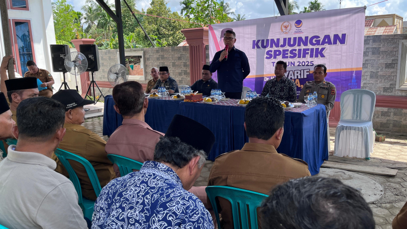 Kunjungan Spesifik di Kumpeh Ulu, Sy Fasha Tanggapi Keluhan Warga Dari Mulai Listrik Sampai PLN