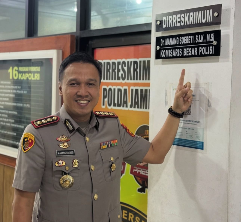 Akhiri Tugas Sebagai Dirreskrimum Polda Jambi, Kombes Pol Manang Soebeti Sampaikan Pesan Menyentuh