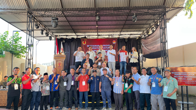 Mario Liberty Siregar Terpilih Aklamasi Sebagai Ketua Umum Percasi Provinsi Jambi