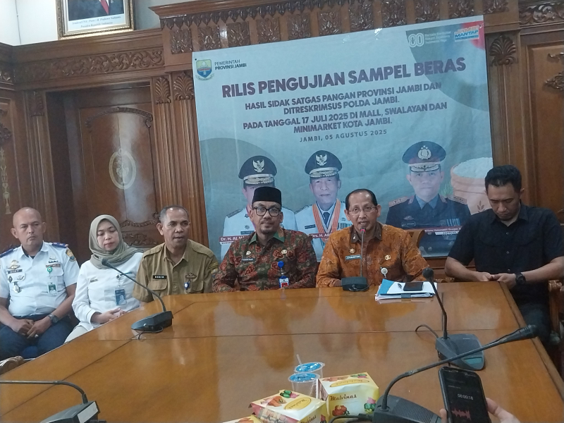 8 Merk Beras Premium Dinyatakan Tak Sesuai Standar Mutu, Satgas Pangan Jambi Tegas Minta Penurunan Harga