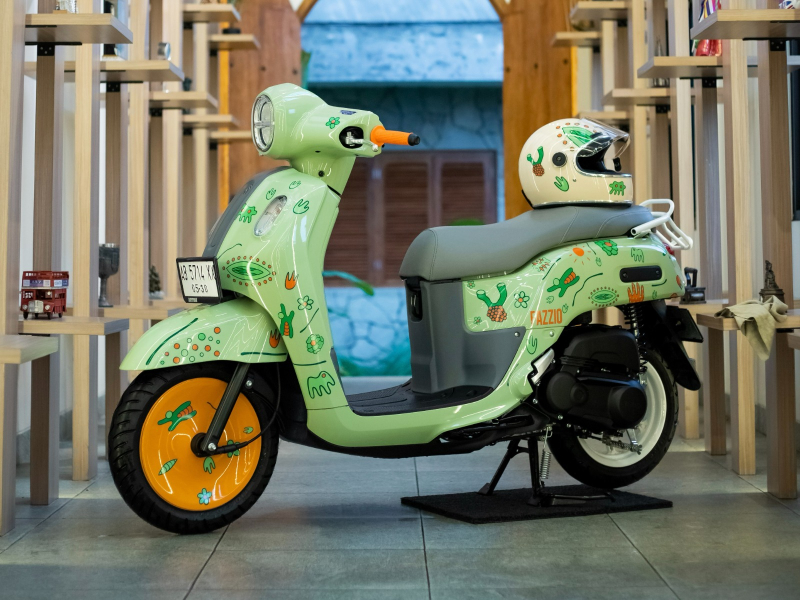 Tren Modifikasi Yamaha Fazzio Hybrid: Sticker Mikroorganisme Bikin Tampil Unik dan Kalcer