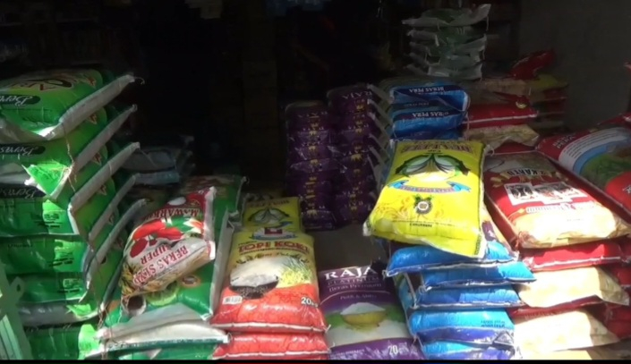 Salah satu toko penjual beras di Muaro Jambi.