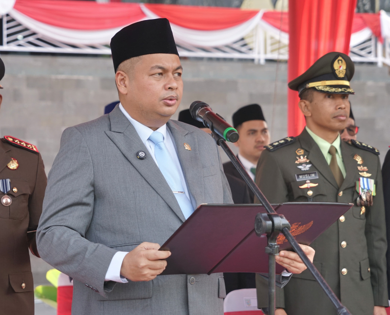Momen Sakral di Balai Kota Jambi, Ketua DPRD Bacakan Teks Proklamasi HUT RI ke-80