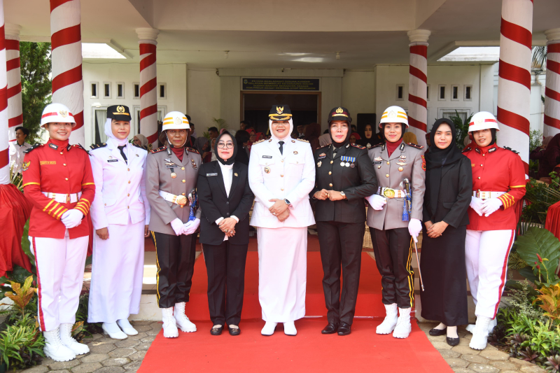 Upacara HUT RI ke-80 di Tanjabtim, Perempuan Tangguh Ambil Peran Utama