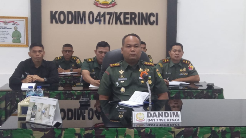 Dandim 0417/Kerinci: Siap Dukung Penuh Alih Kodal Kodam XX/TIB