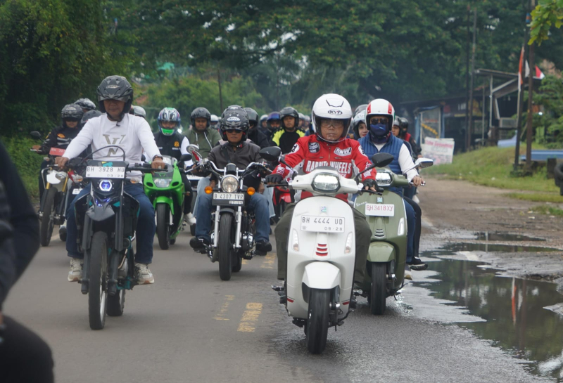 Semarak Sunmori Merdeka, Gubernur Al Haris Riding Bersama Forkopimda Jambi