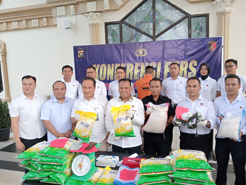 Polda Jambi Bongkar Praktik Manipulasi Karung Beras Subsidi di Kota Jambi