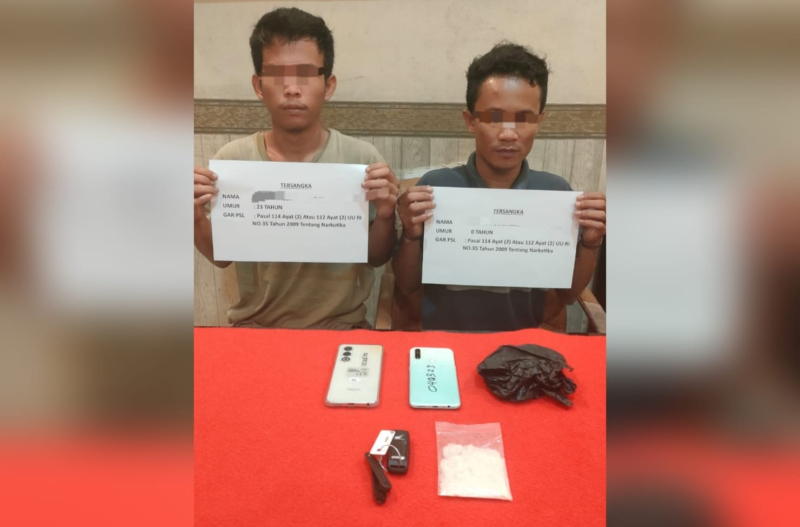Di Upah 500 Ribu, Dua Kurir Sabu Diringkus Polisi