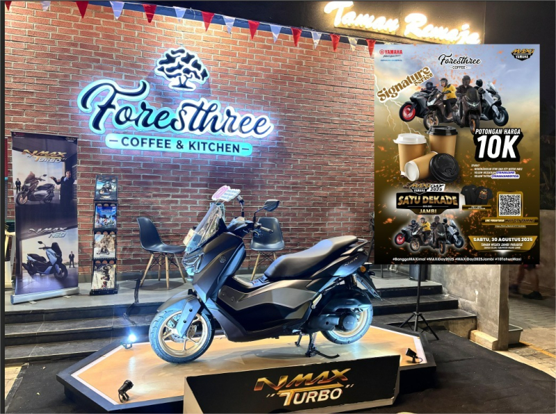 Yamaha Maxi Day: Diskon Rp10 Ribu di Coffee Shop Jambi untuk Pemilik Nmax, Aerox, Lexi, dan Xmax