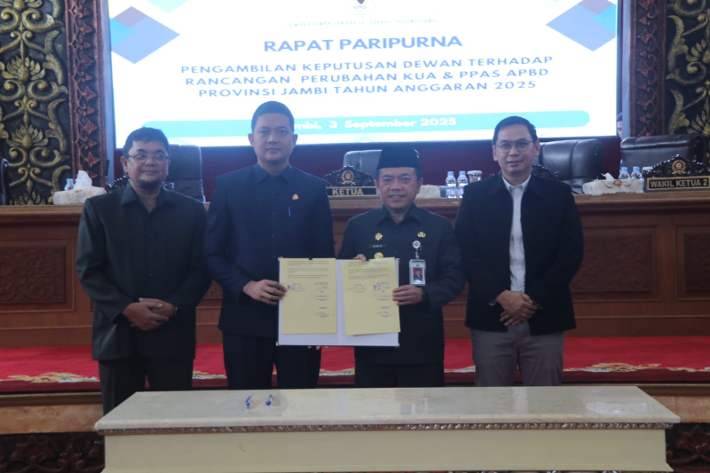 Gubernur Al Haris dan DPRD Sepakati Perubahan KUA PPAS APBD Provinsi Jambi 2025