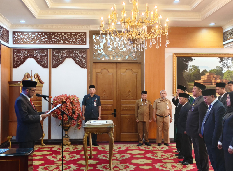 Sekda Sudirman Lantik 26 Pejabat Eselon III, IV, dan Fungsional Pemprov Jambi, Ini Nama-namanya