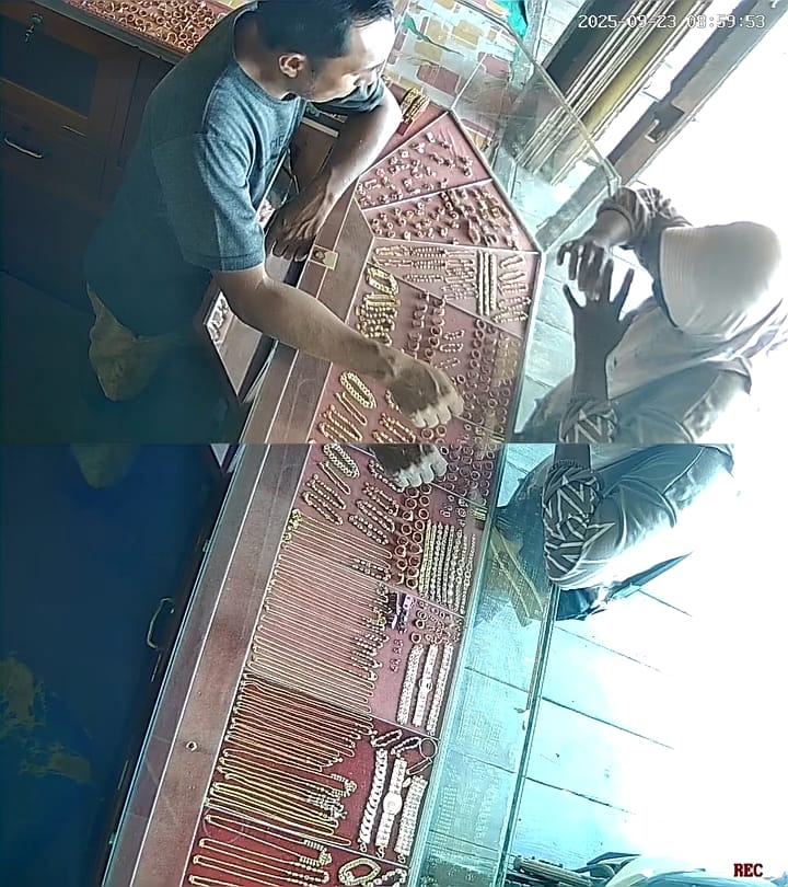 Larikan Emas Toko Perhiasan di Kuala Jambi, Seorang Perempuan Ditangkap