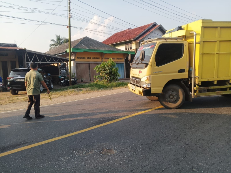 Sering Terjadi Lakalantas, Warga Jembatan Mas Larang Truck Batubara Melintas