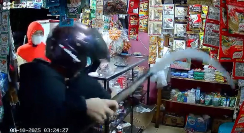 Satu Malam, Empat Toko di Kota Jambi Diserang dan Dijarah Geng Motor