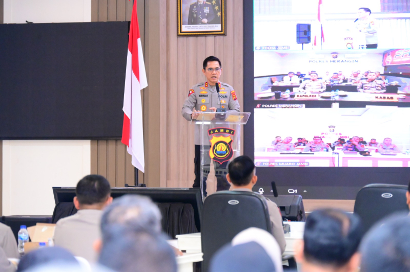 Kapolda Jambi Buka Taklimat Awal Audit Kinerja Itwasda Polda Jambi Tahap II 2025