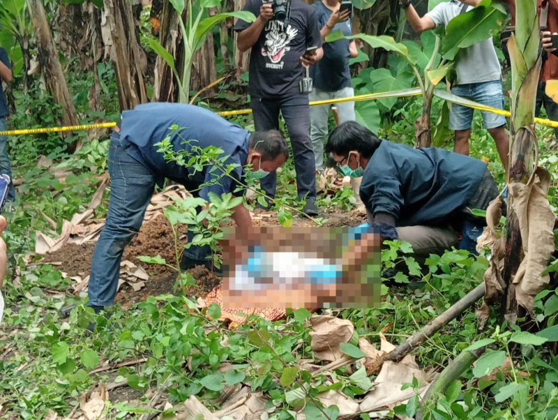 Geger! Jasad Bayi Laki-laki Ditemukan Terkubur di Kebun Pisang Kawasan Simpang Rimbo