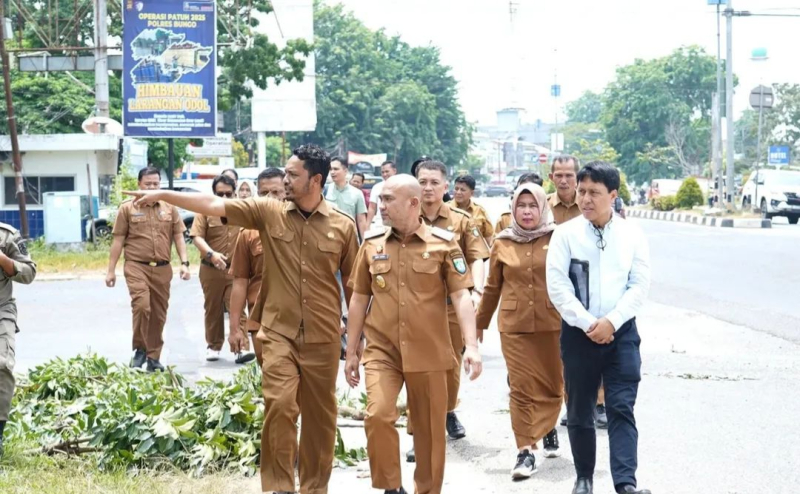 Menuju Kota Tertata dan Nyaman, Bupati Bungo Lakukan Peninjauan Penataan Kota Muara Bungo