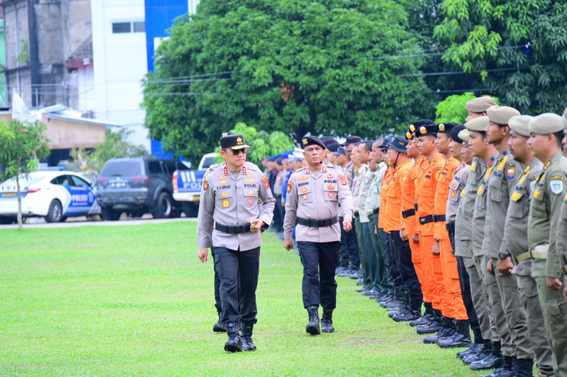 Polda Jambi Gelar Apel Siaga Tanggap Darurat Bencana Hidrometeorologi