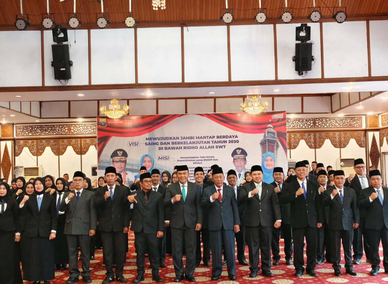 Ini Daftar Nama 49 Pejabat Eselon II, III, IV dan Fungsional Pemprov Jambi yang Dilantik, Ada Direktur RSJD Baru