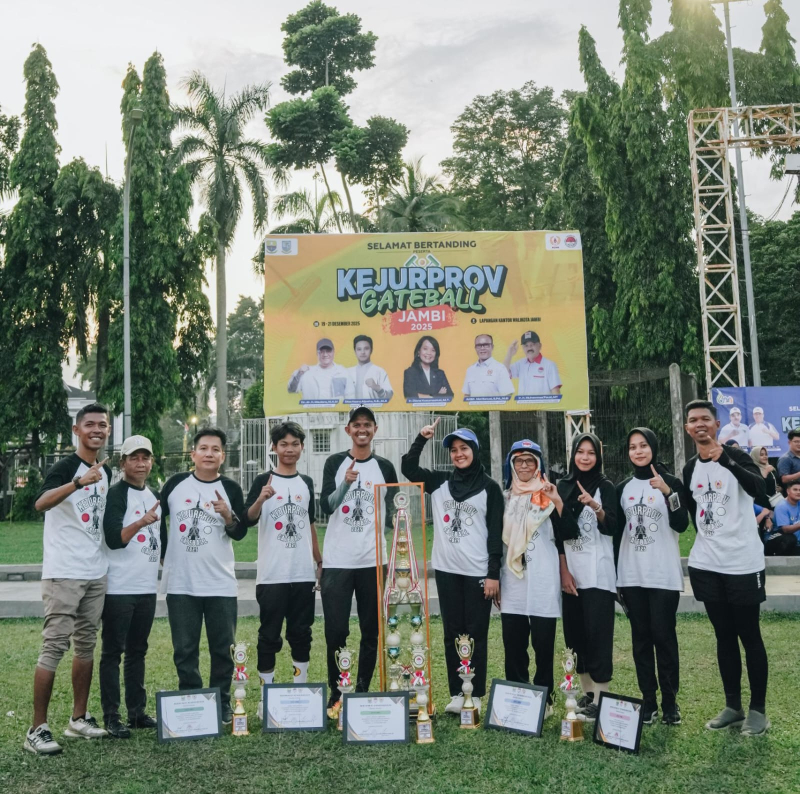 Borong 5 Medali, Atlet Gateball Kota Jambi Juara Umum Kejurprov 2025