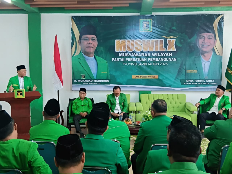 Digelar Sederhana, Mardiono Buka Muswil PPP Jambi
