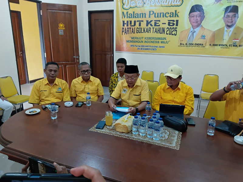 Breaking News: DPP Golkar Terbitkan SK Pengurus DPD Golkar Jambi, Cek Endra Resmi Ketua