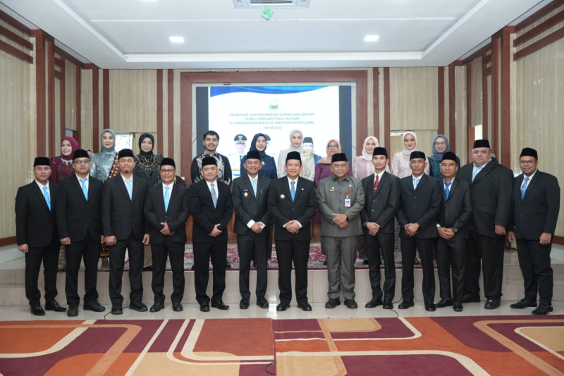 Breaking News! 10 Pejabat Eselon II Muaro Jambi Hasil Lelang Jabatan Dilantik, Ini Nama-namanya