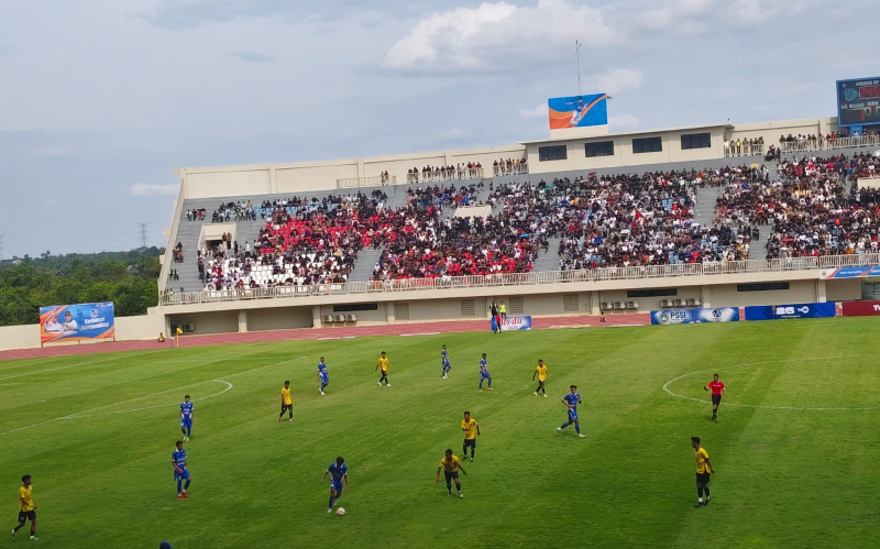 Final Gubernur Cup Jambi Merangin vs Kota Jambi Ricuh, Gubernur Hingga Walikota dan Bupati Turun ke Lapangan

