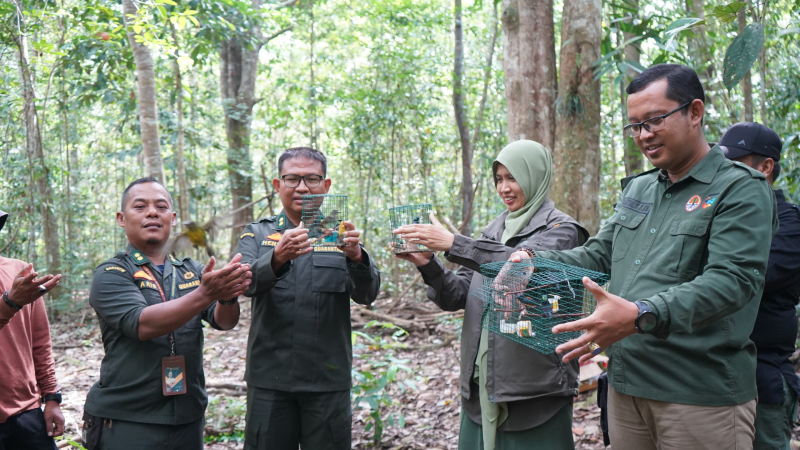 Karantina Jambi Gagalkan Pengiriman 6 Burung Tanpa Dokumen di Pelabuhan Kuala Tungkal, Langsung Dilepasliarkan