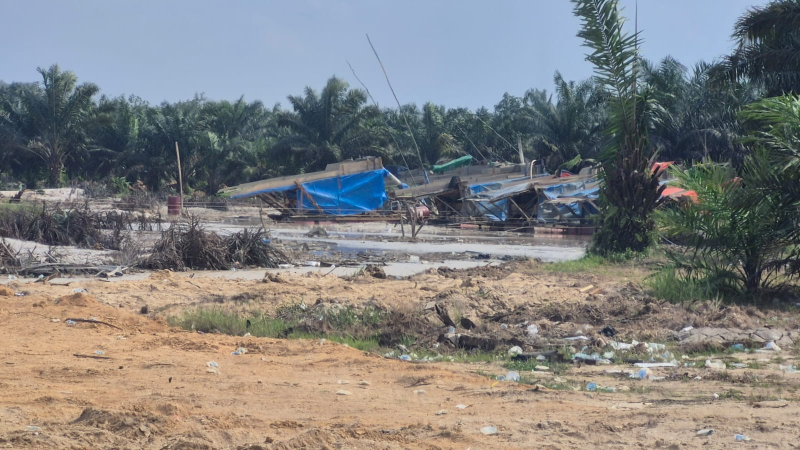 PETI Dekat Embung Bandara Bungo Kian Marak, Diduga Bebas Beroperasi Tanpa Penindakan