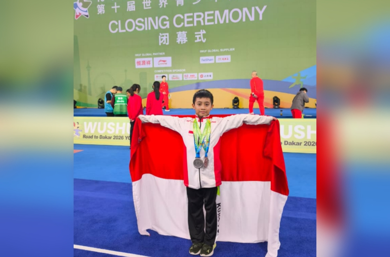 Keren! Atlet Jambi Menggila di Dunia, Zivan Sabet 2 Perak di Kejuaraan Wushu Internasional 2026