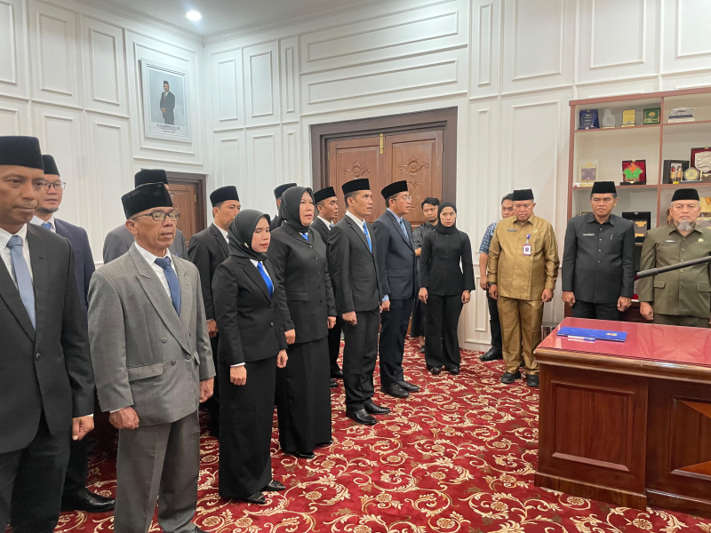 13 Pejabat Eselon III Pemprov Jambi Dilantik, Kepala Samsat dan Wadirum RSUD Digeser