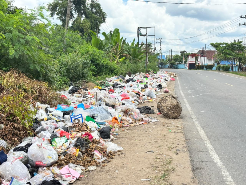Sampah Mengular di Mendalo Darat Muaro Jambi, DLH Akui Armada Terbatas Jadi Kendala