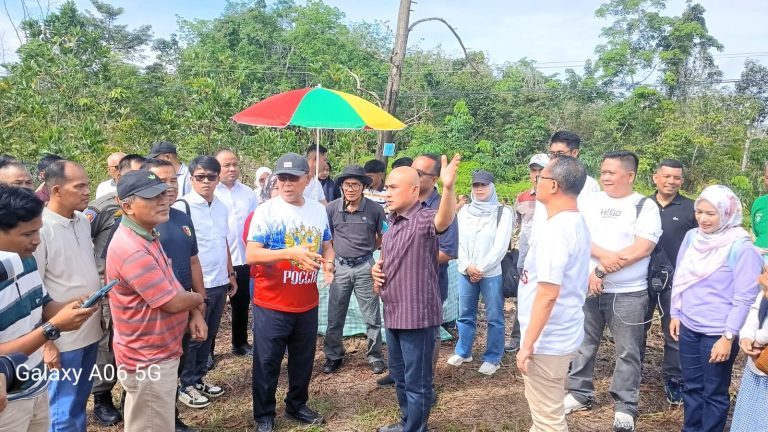 Bupati Bungo dan Wadir Bulog Tinjau Lokasi Pembangunan Fasilitas Baru di Sungai Buluh
