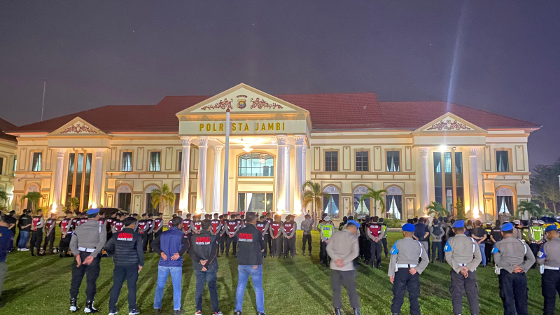 Antisipasi Balap Liar dan tindak kriminalitas, 367 Personel Gabungan Disiagakan di Kota Jambi