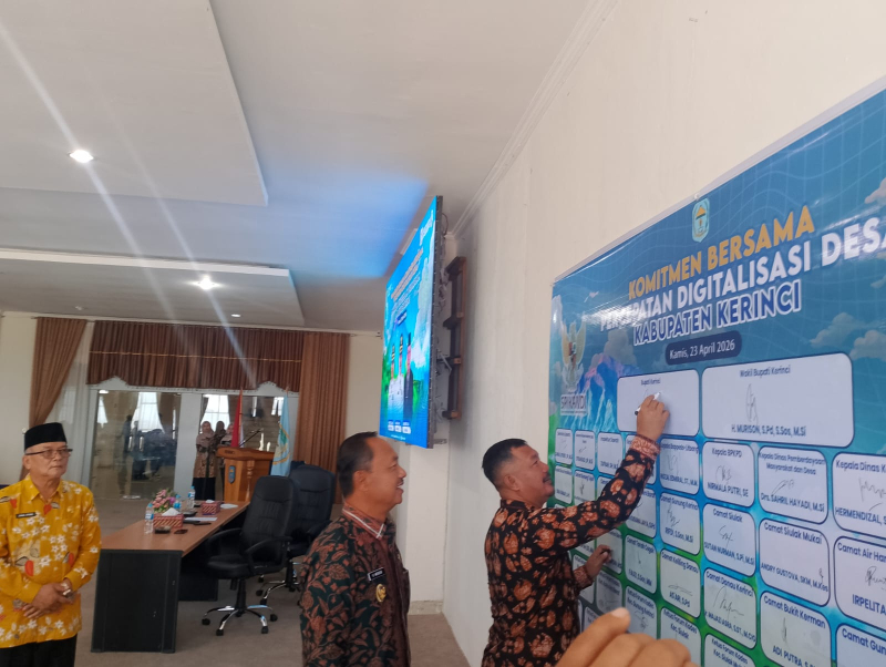 Dorong Digitalisasi Desa, Pemkab Kerinci Hadirkan Pelayanan Publik Modern dan Transparan